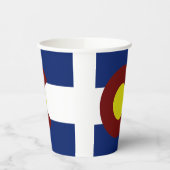 コロラド州旗紙カップ 紙コップ (左)