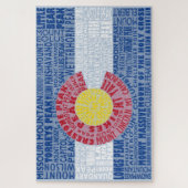 コロラド州旗14ersパズル ジグソーパズル (縦)