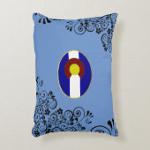 コロラド州旗 アクセントクッション (正面(垂直))