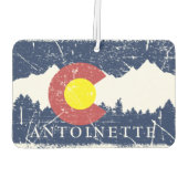 コロラド州旗 カーエアーフレッシュナー (裏面)