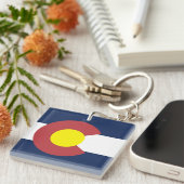 コロラド州旗 キーホルダー (正面右)