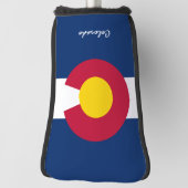 コロラド州旗/ゴルフクラブカバー ゴルフヘッドカバー (回転90)