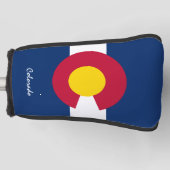 コロラド州旗/ゴルフクラブカバー ゴルフヘッドカバー (正面)