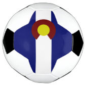 コロラド州旗 サッカーボール (回転)