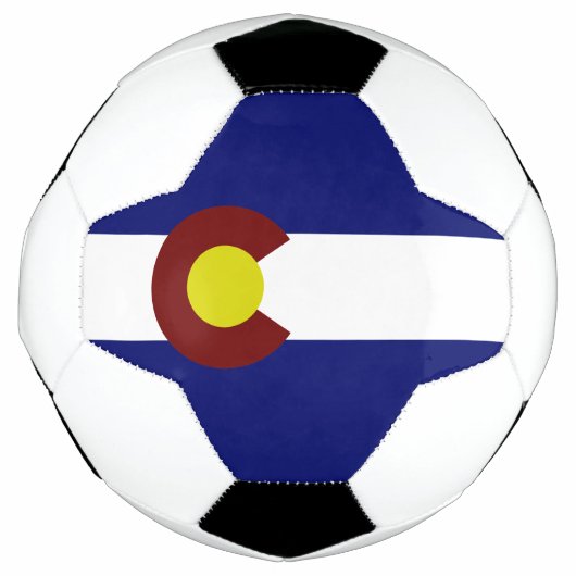コロラド州旗 サッカーボール (正面)