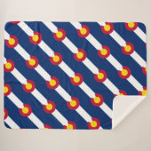 コロラド州旗 シェルパブランケット (正面(横))