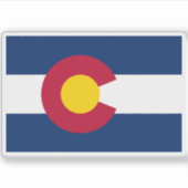 コロラド州旗 シール (正面)