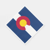 コロラド州旗 スタンダードランチョンナプキン (角)