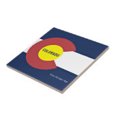 コロラド州旗・スローガン タイル (側面)