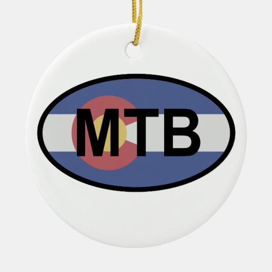 コロラド州旗 セラミックオーナメント (正面)