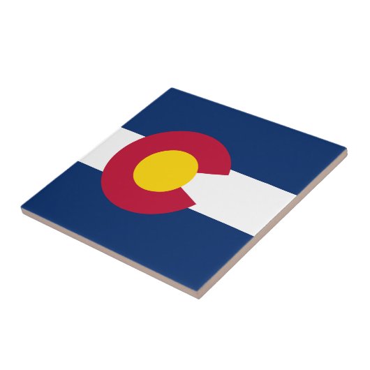 コロラド州旗 タイル (側面)