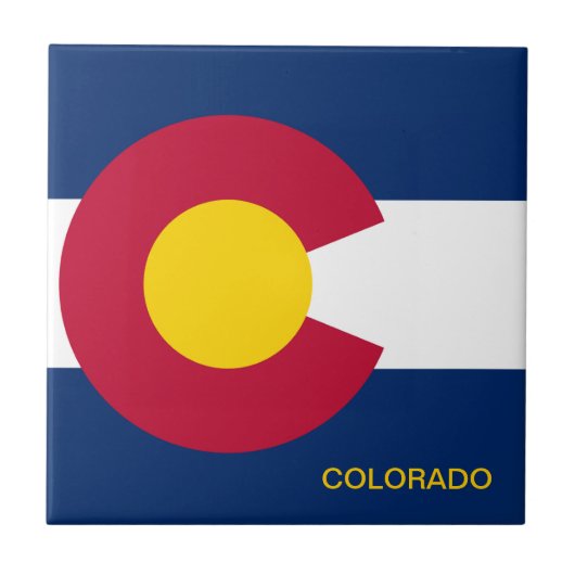 コロラド州旗 タイル (正面)
