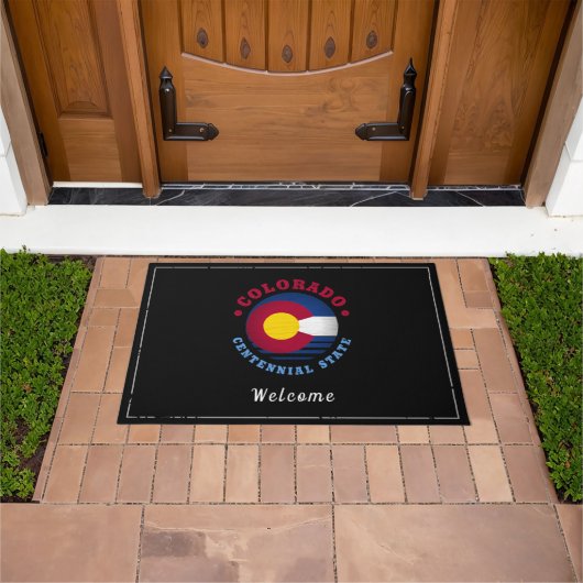 コロラド州旗 ドアマット (室外)