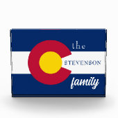 コロラド州旗 フォトブロック (正面)