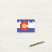 コロラド州旗 ポストイット (デスク上)