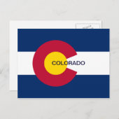 コロラド州旗 ポストカード (正面/裏面)