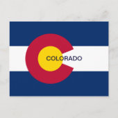 コロラド州旗 ポストカード (正面)