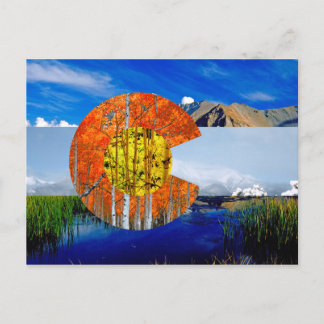 コロラド州旗 ポストカード