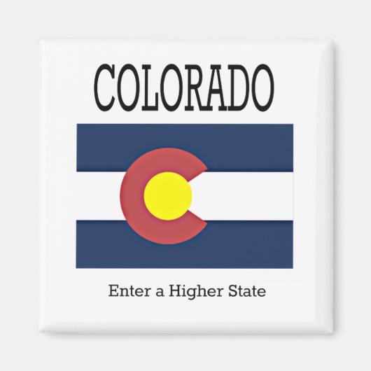 コロラド州旗 マグネット (正面)