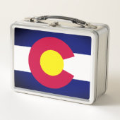 コロラド州旗 メタルランチボックス (正面)