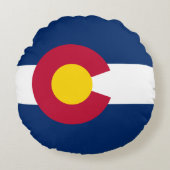 コロラド州旗 ラウンドクッション (正面)