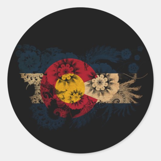 コロラド州旗 ラウンドシール (正面)