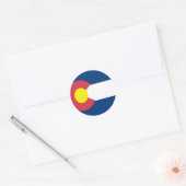 コロラド州旗 ラウンドシール (封筒)