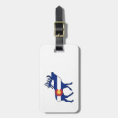 コロラド州旗 ラゲッジタグ (正面縦)