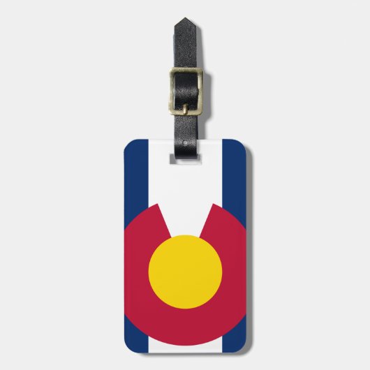 コロラド州旗 ラゲッジタグ (正面縦)