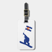 コロラド州旗 ラゲッジタグ (正面縦)