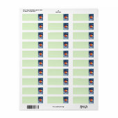 コロラド州旗 ラベル (フルシート)