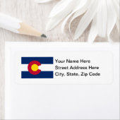 コロラド州旗 ラベル (インサイチュ)