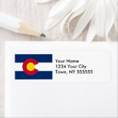 コロラド州旗 ラベル (インサイチュ)