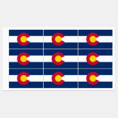 コロラド州旗 ラベル (シート)