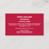 コロラド州旗 名刺 (裏面)