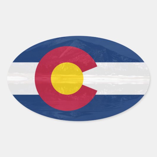 コロラド州旗 楕円形シール (正面)
