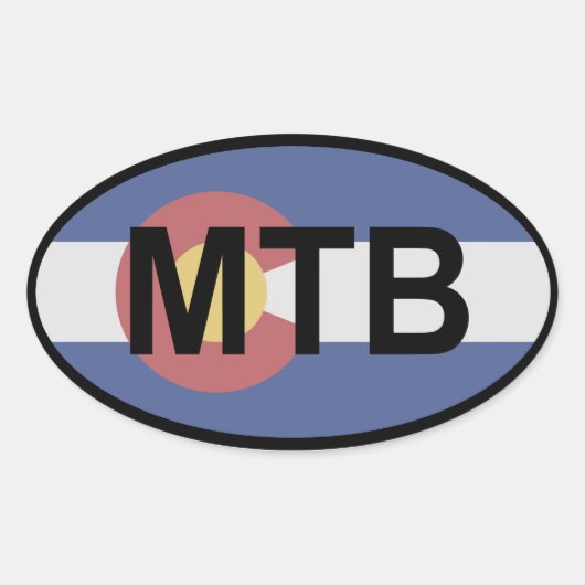 コロラド州旗 楕円形シール (正面)