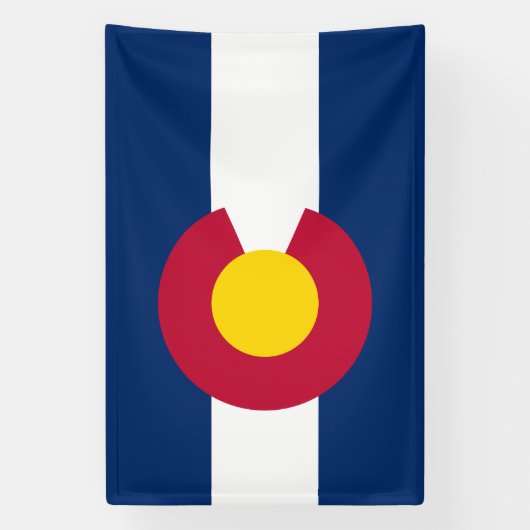 コロラド州旗 横断幕 (縦)