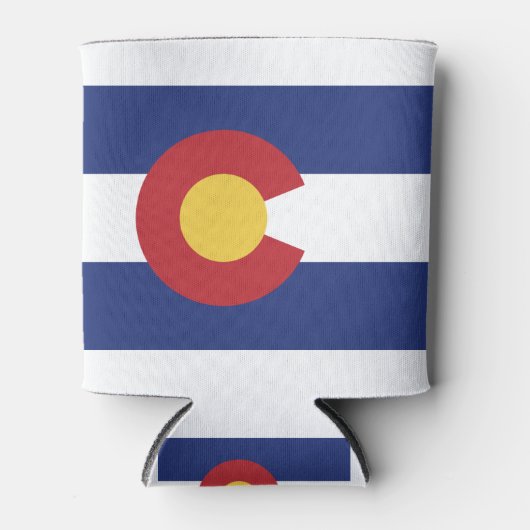 コロラド州旗 缶クーラー (正面)