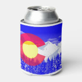 コロラド州旗 缶クーラー (缶正面)