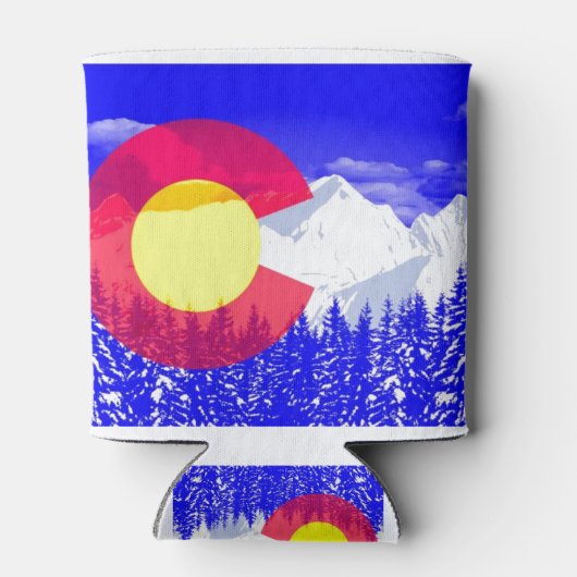 コロラド州旗 缶クーラー (裏面)