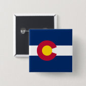 コロラド州旗 缶バッジ (正面&裏面)