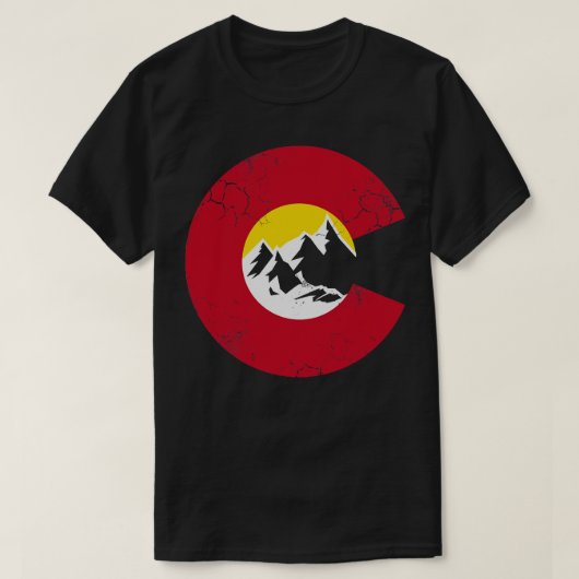 コロラド州旗 Tシャツ (デザイン正面)