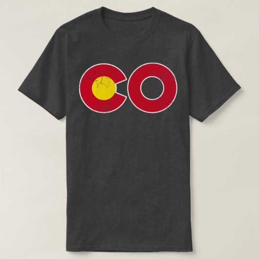 コロラド州旗 Tシャツ (デザイン正面)