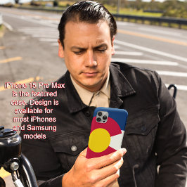 コロラド州旗iPhone 15 & Prior iPhone 15 Pro Maxケース