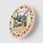 コロラド州時計 ラウンド壁時計 (傾斜)