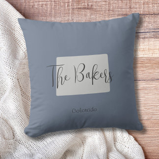 コロラド州概要家族名装飾用クッション クッション