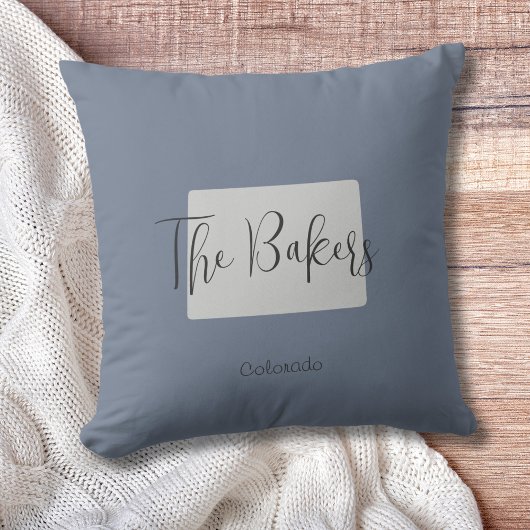 コロラド州概要家族名装飾用クッション クッション