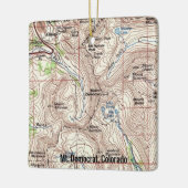 コロラド州民主党のマップ セラミックオーナメント (左)