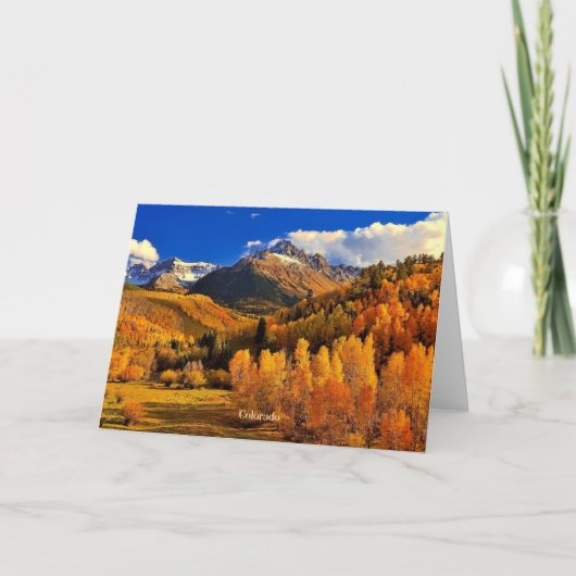コロラド州秋 カード (正面)